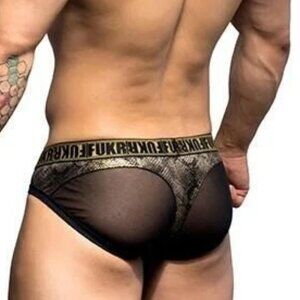NWT Sexy Andrew Christian Python Brief with "Gigolo Mesh" 90744 SZ Small